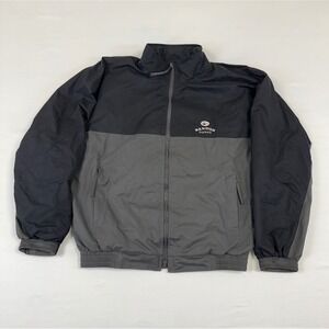 Forrester's Golf Bandon‎ Dunes Golf Jacket Mens Size Small Black Grey